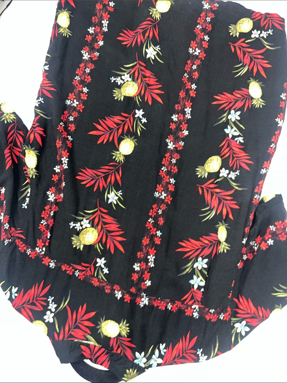 Ron Chereskin Tropical Pineapple Print Button-Down Shirt Men’s Size M - Picture 6 of 6